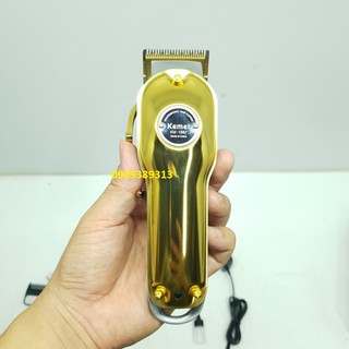Tông đơ cắt tóc Kemei 1987 Gold vỏ thép + cữ 1.5mm 4.5mm