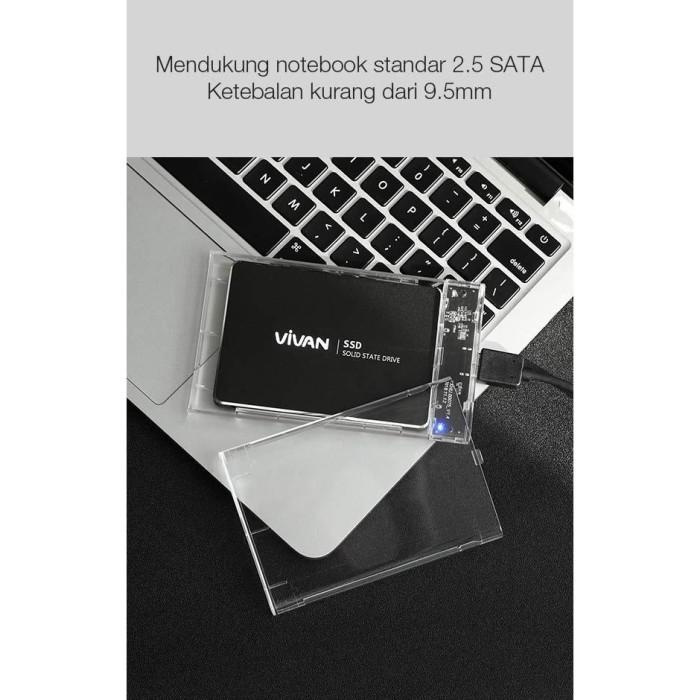 Ốp Hộp Đựng Ổ Cứng Vivan Vshd1 - Trong Suốt 2.5 Inch Sata Usb 3.0 | BigBuy360 - bigbuy360.vn