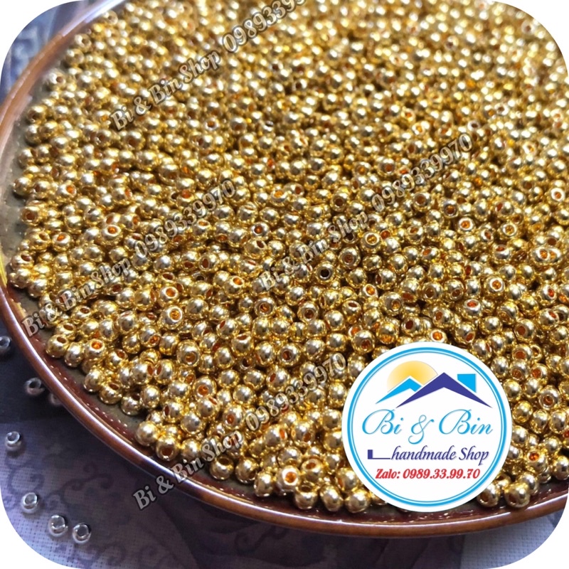 45g Hạt Cườm Màu Xi Mạ Đính Kết Trang Phục Thời Trang