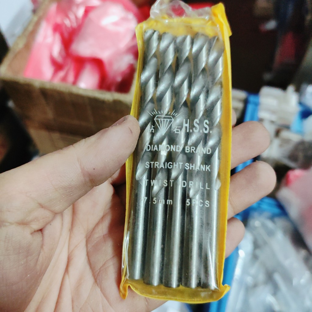 Mũi khoan gỗ 7.5mm, dùng khoan gỗ, khoan tôn, lắp máy khoan cầm tay phổ thông