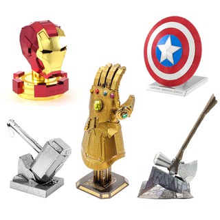 Mô Hình Lắp Ghép 3d Kim Loại búa Mjolnir-SET VŨ KHÍ AVENGER