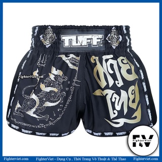 Quần muay tuff quần muay thái black singha yantra tuff