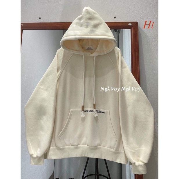 Áo hoodie Cotton chữ túi H2A785