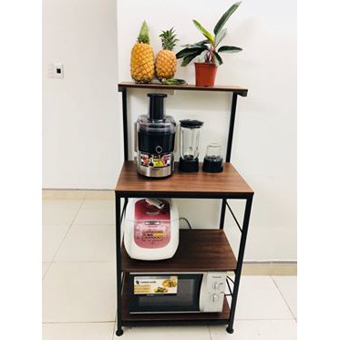 Kệ lò vi sóng, lò nướng Khung sắt Gỗ MDF YL173-1 120x40x60 cm | BigBuy360 - bigbuy360.vn