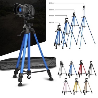 Chân Giá Đỡ Điện Thoại, Máy Ảnh Tripod 3 Chân Cao 1m4 Có Tay Cầm Quay Phim