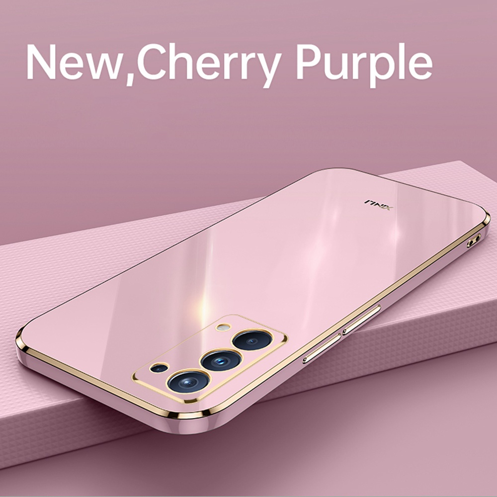 Ốp điện thoại tpu silicon mạ vàng 6D bảo vệ camera cho Oppo Reno 5 Pro 5g Reno5 Pro Plus 5g