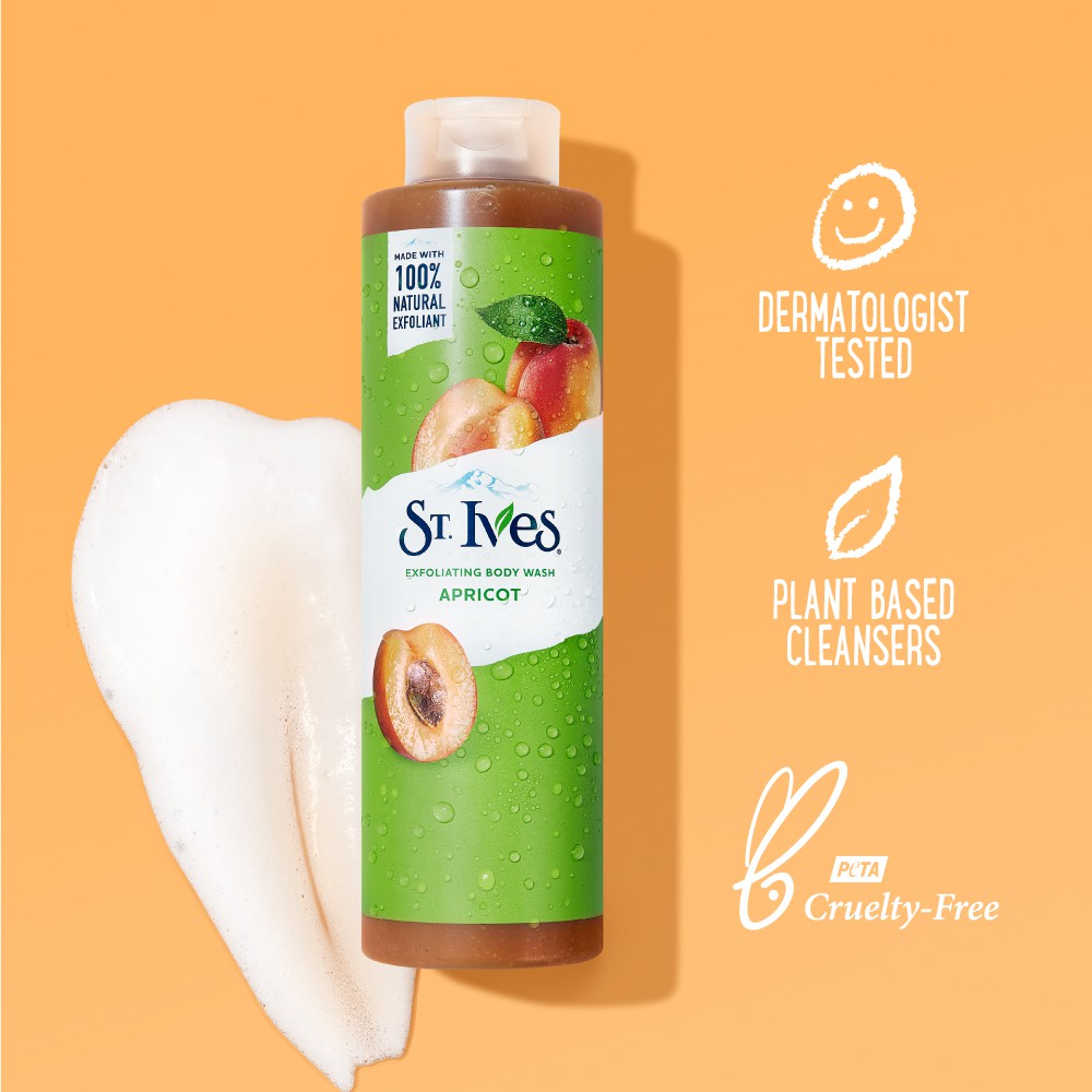 Sữa Tắm Tẩy Tế Bào Da ST. Ives Exfoliating Body Wash Apricot Hương Mơ 473ml