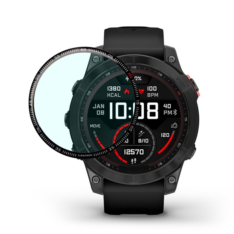 Miếng Dán Viền Cong 3D Trong Suốt Bảo Vệ Màn Hình Đồng Hồ Thông Minh Fenix 7X 7S