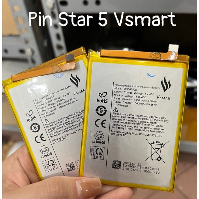 Pin star 5 Vsmart mới