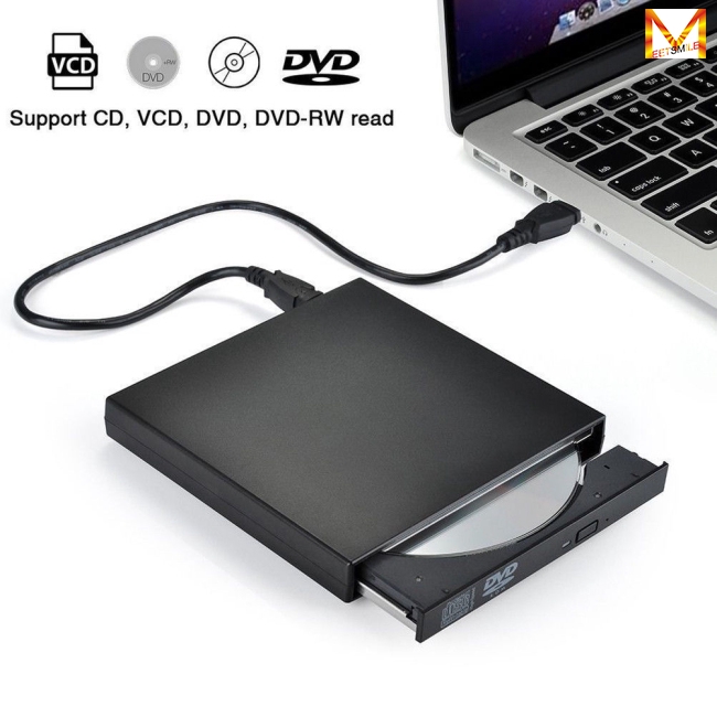 USB External DVD CD RW Disc Burner Combo Drive Reader for Windows 98/8/10 Laptop PC