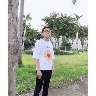Áo thun unisex hoa cúc