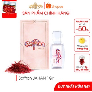 Saffron JAHAN nhụy hoa nghệ tây chính hãng hộp 1 Gram tặng trà hoa nhài