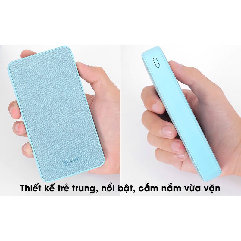 Pin sạc dự phòng Polymer 15.000mAh Type C PD QC3.0 Xmobile PowerBox P72D Xanh (No Box)