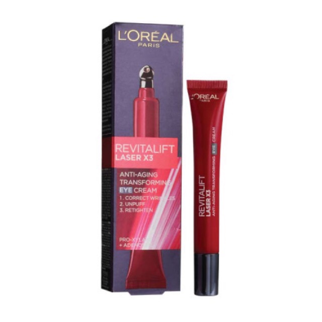 (hàng Mới Về) Kem Dưỡng Da Mắt Loreal Revitalift Laser X3 15ml