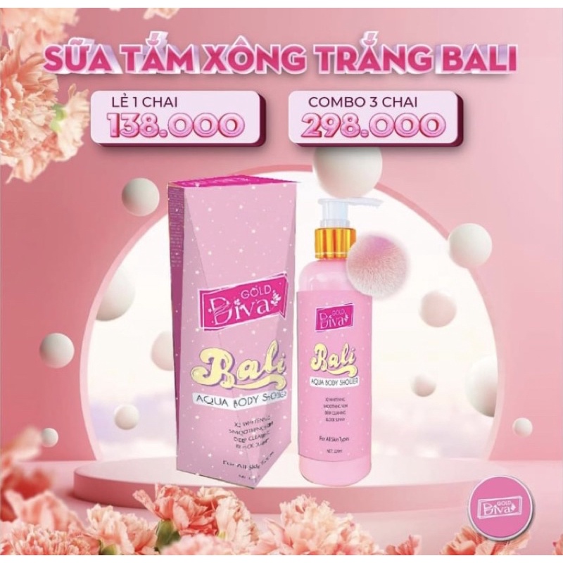 Combo sữa tắm Bali