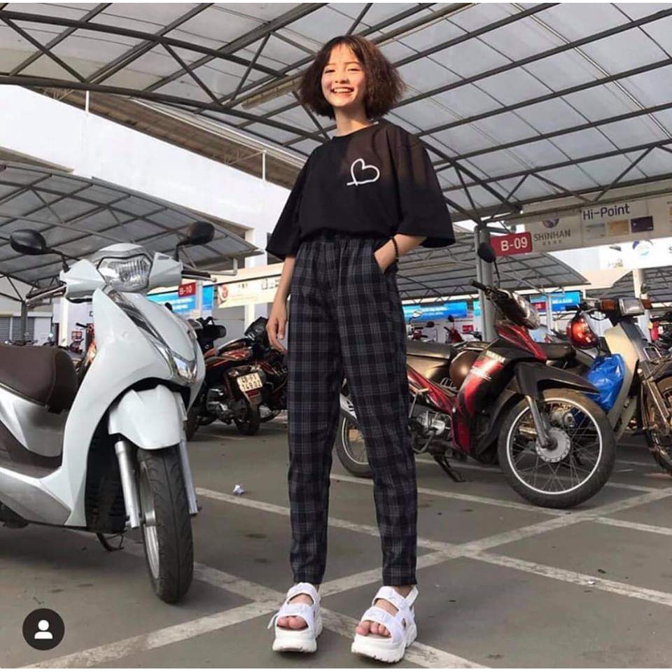 QUẦN SỌC CARÔ XANH ĐEN - PLAID PANTS KAKI UNISEX PHONG CÁCH | BigBuy360 - bigbuy360.vn