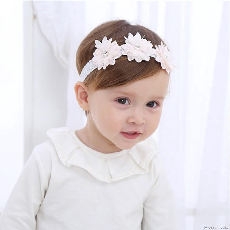 Băng Đô Đính Hoa Giả Xinh Xắn Cho Bé Gái