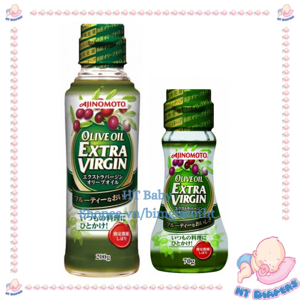 Dầu Olive Extra AJINOMOTO 70G và 200G – Nhật Bản [Date 2023]