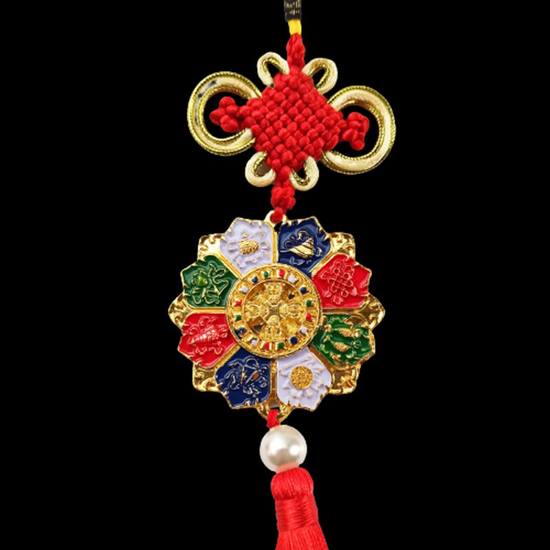 |Đẹp| Dây Treo Trang Trí Bát Kiết Tường - Tám Biểu Tượng Cát Tường Mật Tông