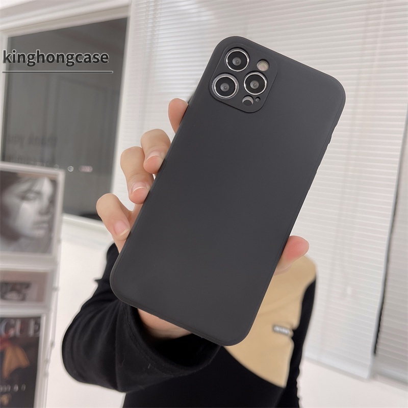 Ốp điện thoại TPU mềm màu trơn cho OPPO A15 A15S A16 A54 A5 A9 A53 A33 A31 2020 A7 A5S A12 A3S A74 A16S A52 A72 A92 A93