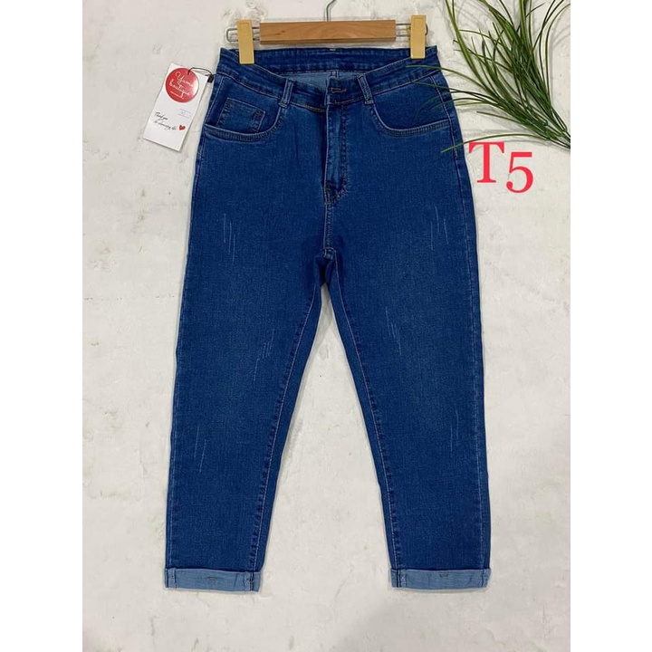 Quần Jeans 9 Tất Big Size  Vải dày và co giãn.YuMe-MS:040