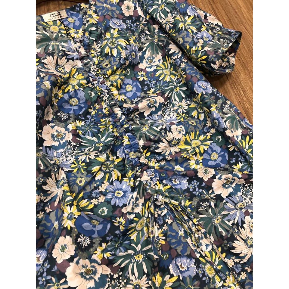 Váy hoa nhúm ngực s o s vnxk
