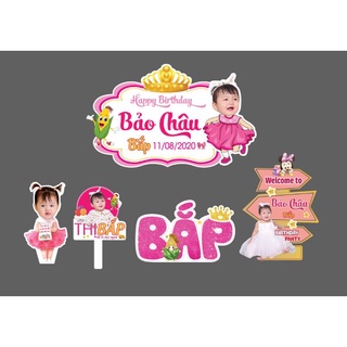 Combo chibi sinh nhật cho bé trai, bé gái
