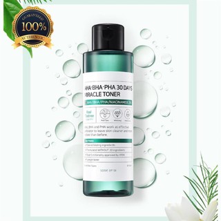 Nước hoa hồng Tràm Trà Toner SomeByMe Some By Me AHA BHA PHA 30days Miracle Toner Tea Tree Trị Mụn 150ml - Anhhuy412