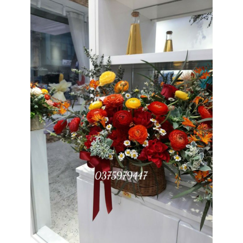 Hoa lẵng tươi sự kiện khai trương sinh nhật