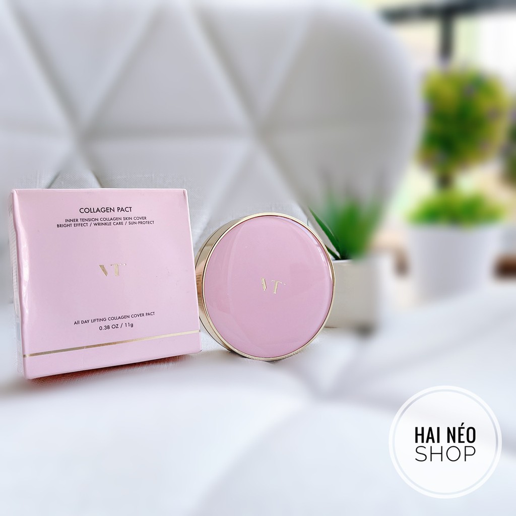 Phấn nền dạng kem tươi chứa collagen chống lão hóa da VT Collagen Pact SPF50+/PA+++ (em này do BTS Hàn Quốc làm đại diện