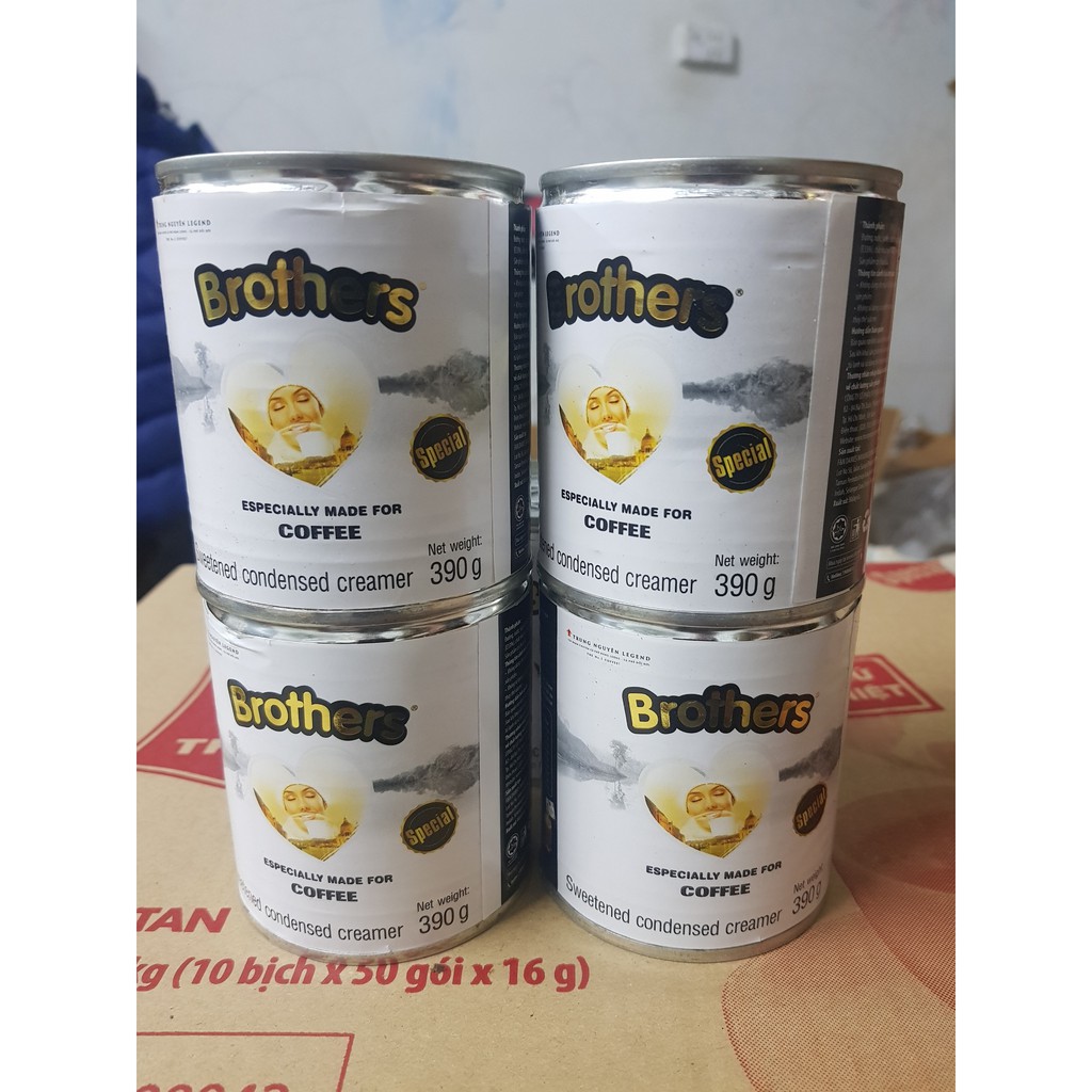 Sữa Đặc Có Đường Brothers Trung Nguyên 390gr/ 1 hộp