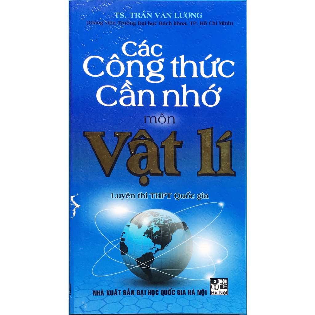 Sách - Các công thức Cần nhớ môn Vật Lý ( Luyện thi THPT Quốc Gia )