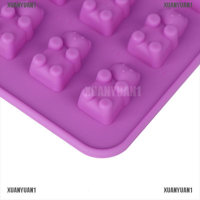 [XUANYUAN1] Khuôn Silicone Làm Sô Cô La 53 Ngăn Hình Gấu Gummy