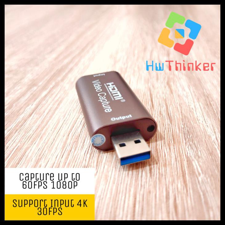 Card Video Mini Hdmi Hỗ Trợ 4k Usb - Black-30Fps