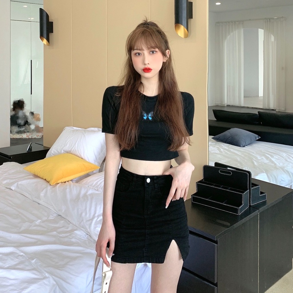 Chân váy nữ xẻ ôm Emilyshop