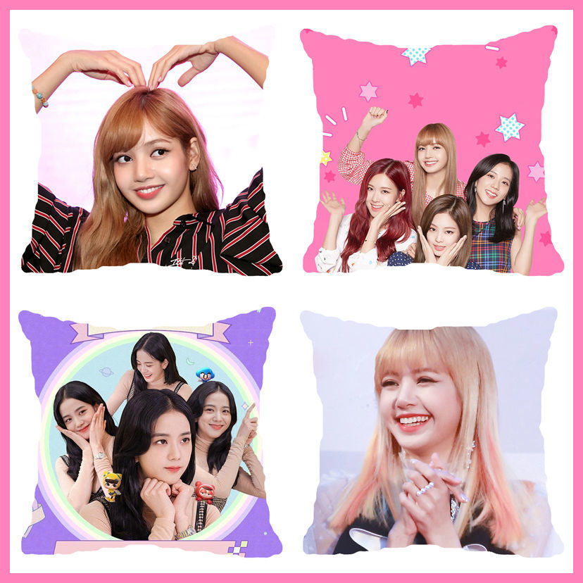 Gối in họa tiết Blackpink Lisa hai mặt dễ thương DIY