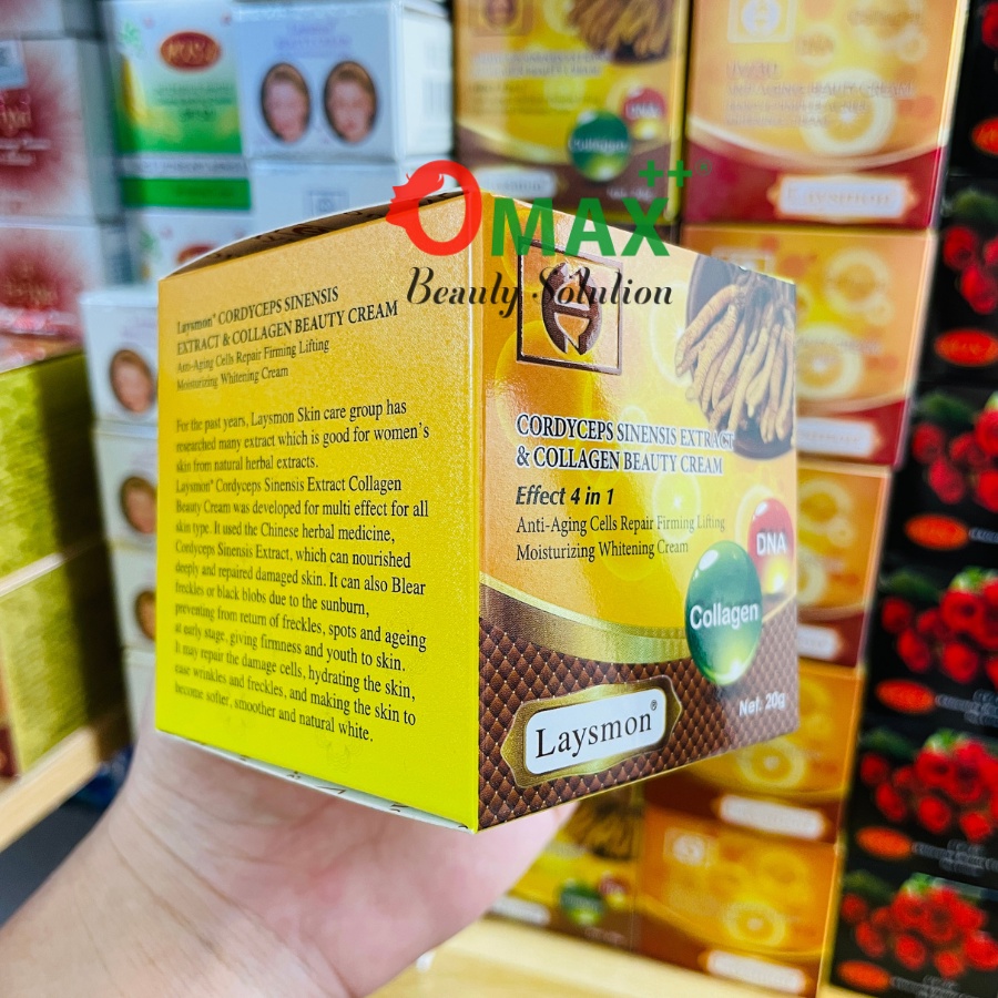 KEM LAYSMON ĐÔNG TRÙNG HẠ THẢO - LAYSMON CORDYCEPS SINESIS EXTRACT AND COLLAGEN BEAUTY CREAM 20G