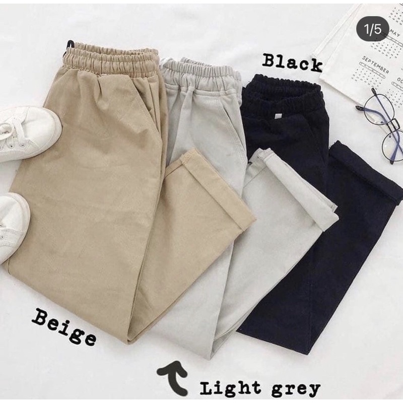 QUẦN KAKI LƯNG THUN - freesize
