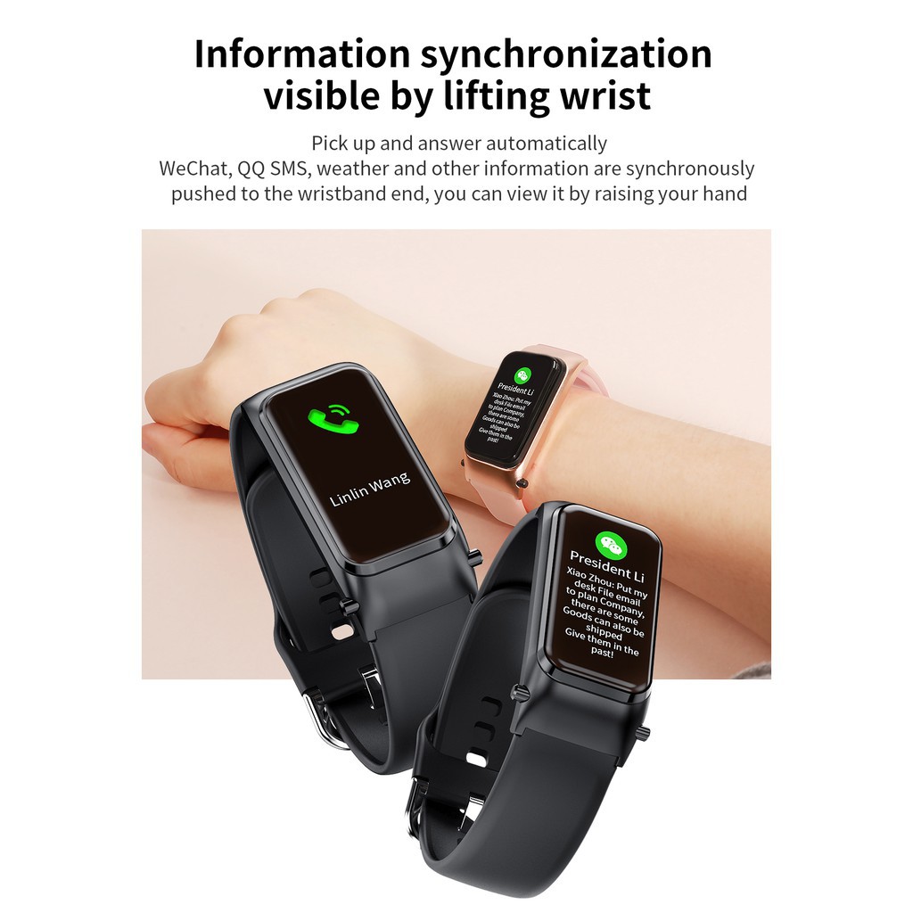 Vòng tay theo dõi sức khoẻ Talkband7 Health Wristband Touch Amoled Screen call Headset Band