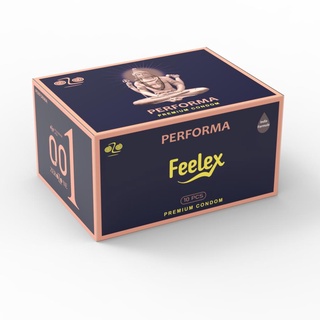 Bao cao su ozo Feelex cool đen siêu mỏng - hộp 10c bcs