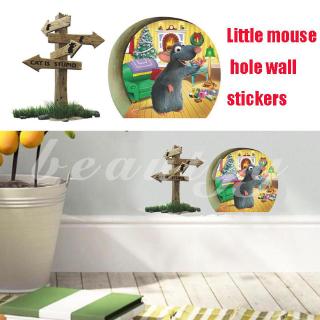 Hình dán con chuột trang trí tường