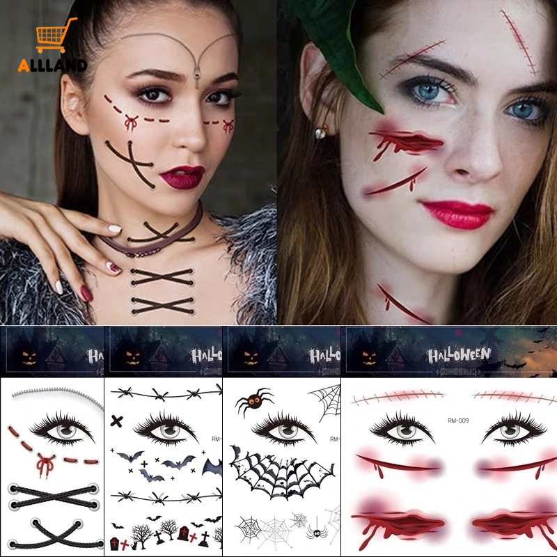 1 Hình Xăm Dán Tạm Thời Chống Nước Phong Cách Halloween