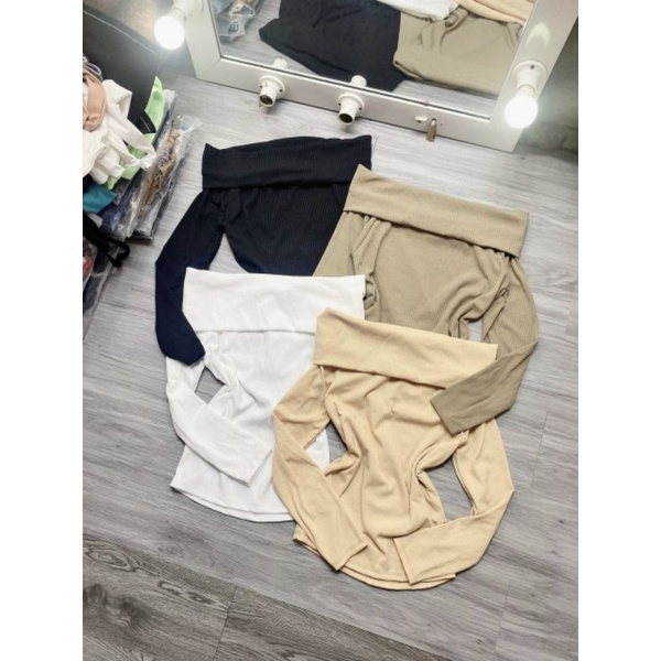 Áo Bẹt vai tay dài siêu Đẹp Sang Chảnh - A001