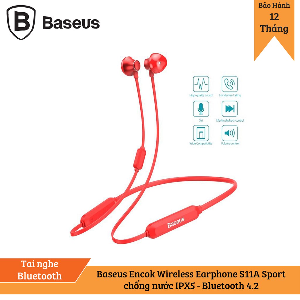 Tai nghe Bluetooth thể thao Baseus Encok Wireless Earphone S11A Sport