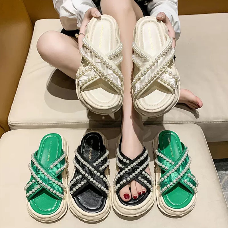 Sandal Đế Dày Cao Cấp Thiết Kế Mới Thời Trang Dành Cho Mùa Hè
