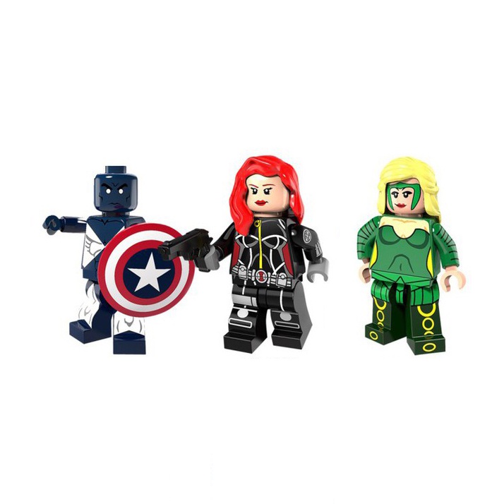 Bộ 3 nhân vật minifigures siêu anh hùng Marvel PG8108