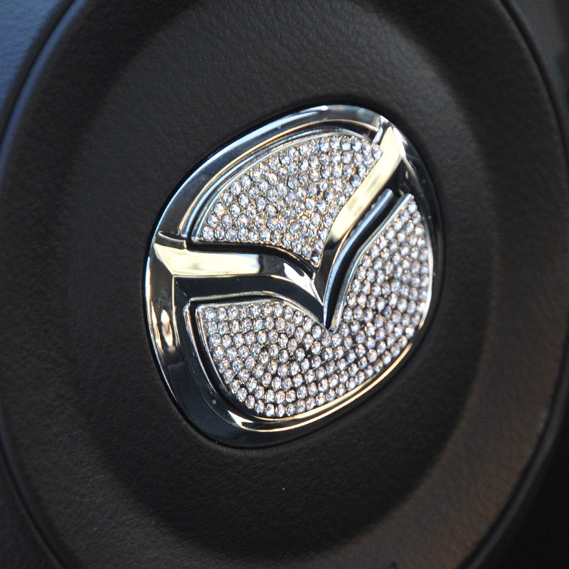 Sticker trang trí vô lăng xe hơi Mazda 2 3 Axela Atenza Cx3 Cx4 Cx5 Cx7 Cx9