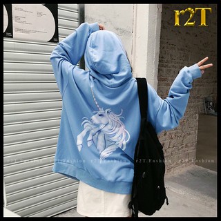Áo Khoác Hoodie Unisex Nỉ Bông Dây Kéo Cao Cấp Áo Hoodie Form Rộng Dài Tay Cho Nam Nữ - R2T Việt Nam