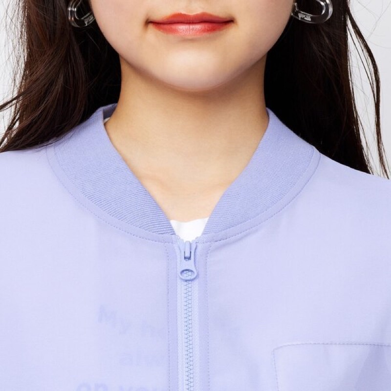 Áo khoác chân bom bé gái tuổi teen 1 lớp dễ thương, thời trang của GU - Nhật