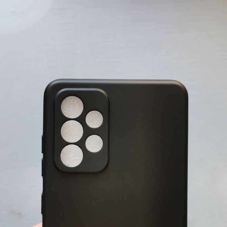 Ốp lưng silicon đen nhám cho Samsung Galaxy A23/ A13 4G không bám vân tay, khoét riêng từng mắt camera.